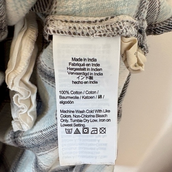 Madewell Flannel Button-Front Midi Dress , sz : 2 - Picture 12 of 12